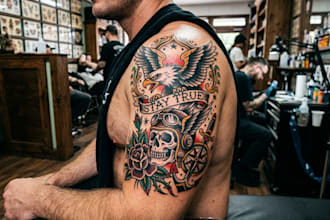 make a traditional or neo traditional oldschool tattoo