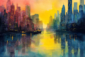 paint landscapes in watercolor