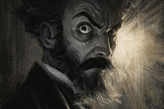 paint realistic horror, dark art for you no ai