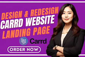 design carrd website, redesign carrd website and carrd landing page design