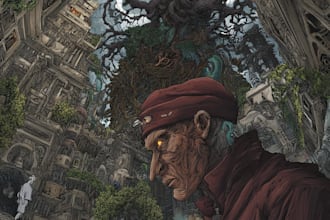 draw comic book illustration with comic book illustrator