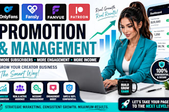 do onlyfans promotion fanvue fansly patreon page marketing and management