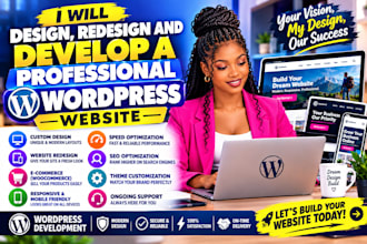 design redesign word  press website, website app