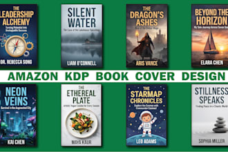 design fantasy book cover, sci fi cover, romance book cover, and ebook cover