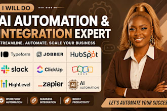jobber typeform hubspot slack clickup zoho ghl ai automation zapier integration