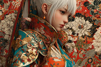 paint a character design in anime style