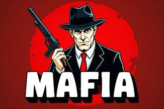 create amazing mafia logo you in one day