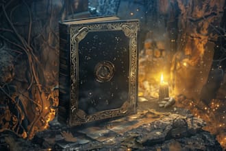 create thriller, mystery, crime or romance book cover design