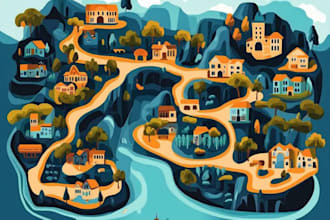 do vector map illustration and event map