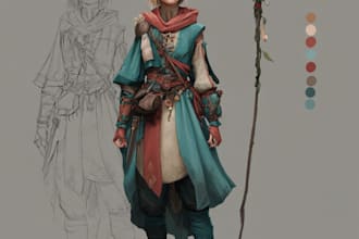 fantasy character art and fantasy character art