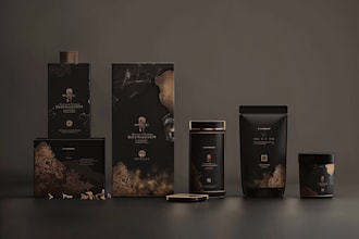 design premium cannabis and bag packaging design