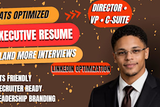 write an ats optimized resume for managers directors and executives