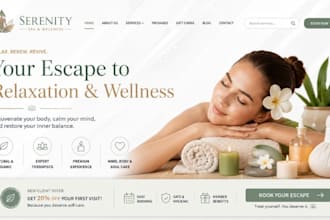 design squarespace beauty salon website spa website wellness studio website
