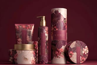 design your cosmetic labels, packaging, and box