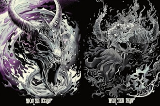do dark art illustration