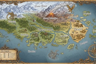 design amazing custom fantasy map