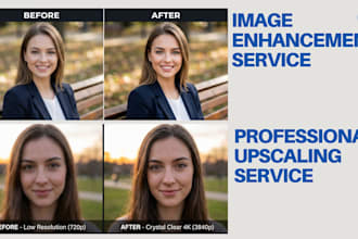 upscale, enhance, restore sharpen blurry photos and images