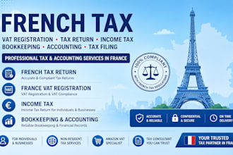 french tax return, france vat registration, income tax, bookkeeping consultant