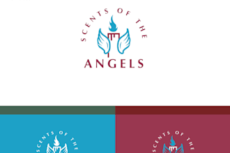 create an elegant candle logo for scented candle brands