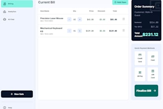 develop a smart billing system and pos software with rag ai