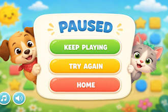 design aaa quality game UI UX for mobile and PC games