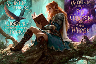 illustrate cinematic book cover artwork