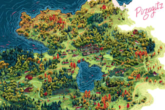 draw pirate map, treasure and vintage map that you will love