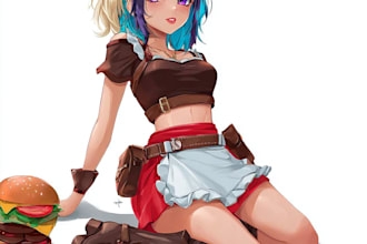 draw custom anime art and original anime artwork