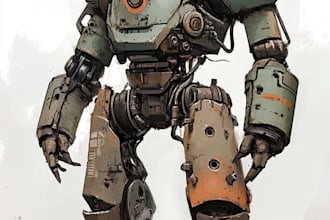high quality robot, mecha concepts