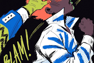 do comic book illustration, comic graphic novel comic