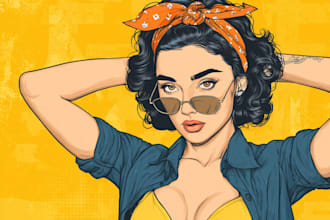draw a cute and sexy pin up pinup girl