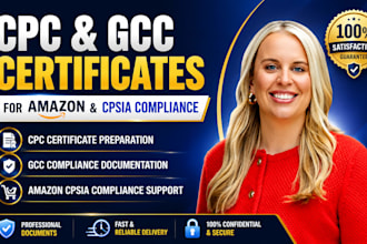 provide CPC, gcc certificate and cpsia compliance documents for amazon sellers
