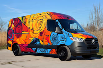 van wrap, vehicle wrap, car wrap design