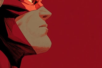 do a illustrate a superhero art portrait