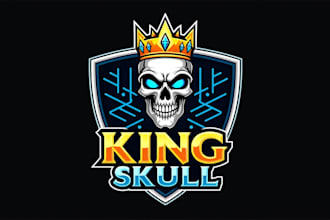 make different skull king mascot logo within 1 day