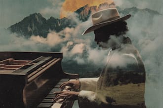 design creative music album cover art or music song artwork