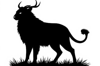 create animal and any object into silhouette vector