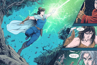 do comic pages illustration comic
