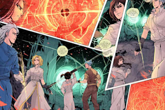 do comic pages illustration comic book page
