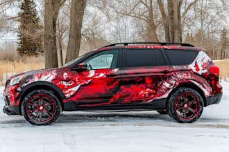 design a professional wrap for your car, bus, truck, etc