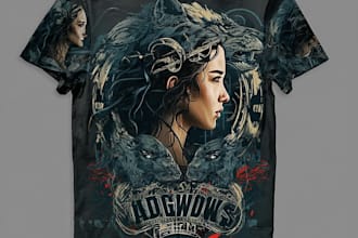 design pop culture and fan art t shirt illustration