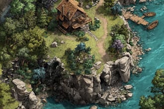 draw a map illustration for your project
