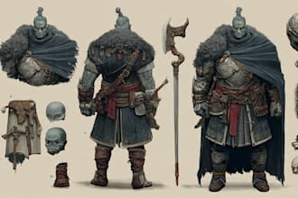 illustrate fantasy art creatures and characters