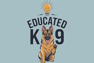 design a modern dog security logo
