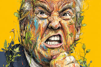 draw political cartoon and comic strip