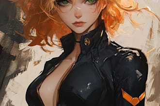 do a anime character