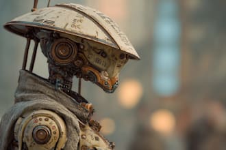 draw robot characters for you