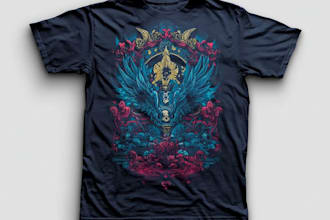 design t shirt for a band and merch