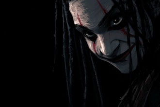 make dark art illustration horror movie posters, horror book