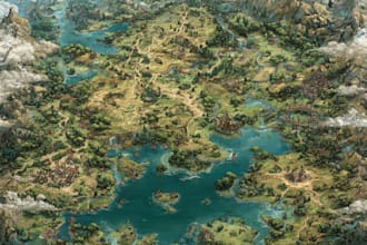 create magical fantasy landscapes in mi journey